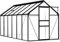ShCuShan Serre Anthracite Aluminium 7,03 m²,Carport Abri Voiture,Serre Tunnel