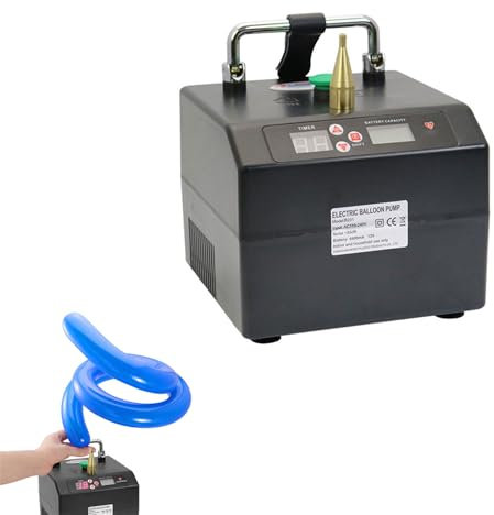 Portable Electric Air Pump, Balloon Inflation Counting Pump With Balloon Cutter, 120W Portable Balloon Inflator Pump for Wedding, Party, Christmas, New Year, Halloween