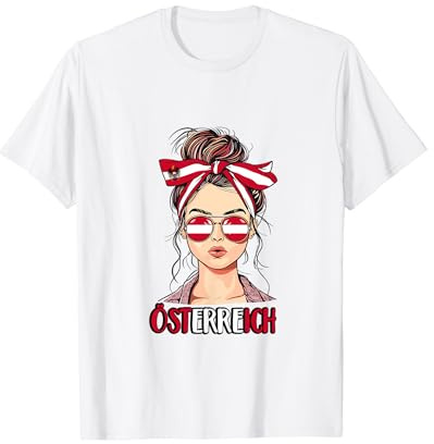 Österreich Mädchen Fußball EM 2024 Fanartikel T-Shirt