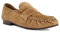 Dune Ladies GEMI Gathered Detail Loafers Size UK 3 Flat Heel Suede Taupe