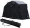 Motorrad Abdeckplane, Wasserdicht Motorrad Zeltgarage, Universal Faltgarage Motorradgarage, 270 x 105 x 155CM, Uv Geschützt Wasserdicht Schwarz