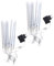 HOMSFOU 2St led außenlampe led aussenlampe trepenbeleutung weihnacjtsdeko outdoor beleuchtung Dekoration Licht Meteorschauer-Regenröhren Schneefall-Röhrenlicht Meteorlichter PVC Yellow