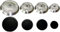 RYELDOM Kit compuesto por 4 quemadores + 4 platos compatibles con varias marcas y modelos