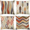 ZHAOMIMI 4er Set Dekorativ Kissenhülle Baumwolle Leinen Kissenbezug Dekokissen Sofakissen für Couch, Auto, Schlafzimmer 45x45 cm (Arabisch Streifen)