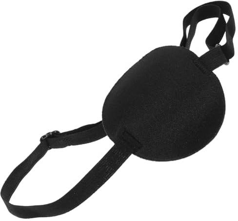 Happyyami Cache-œil souple réglable pour chien Protection des yeux multifonction pour chiens Fournitures d'animaux de compagnie Polyester Noir