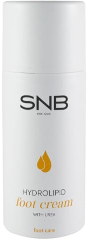 SNB Professional Hydrolipid-Fußcreme 100ml Urea & Glycerin trockene Haut | Reichhaltige Fußpflege mit Urea und Glycerin für sehr trockene, rissige Haut, spendet Feuchtigkeit und macht Fersen weich