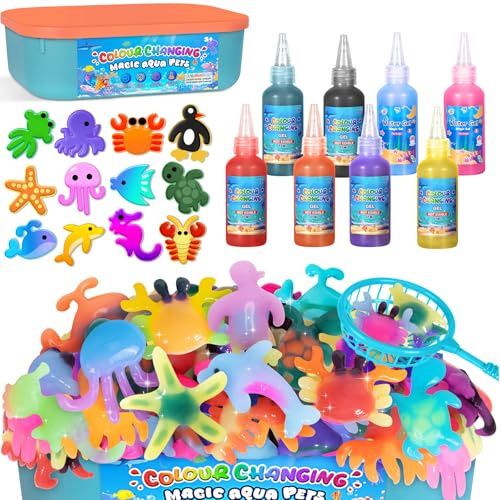 Thedttoy Farbwechselndes Magic Water Elf Kit,22 PCS Aqua Gelz für Kinder | Wasser Sprite für Kinder Magic-Wasser-Gel 3D-Wasserpark-Set Aqua Play ab 3 Jahren Geburtstagsgeschenk für Mädchen Jungen