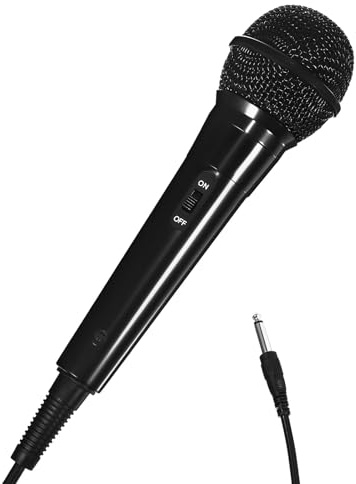 YOSADIER Corded Dynamic Microphone Jack Handheld Vocal Mic for Karaoke Singing Recording Streaming Compatible with Dvd Tv Stereo Tablets