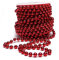 Sepkina Perlenband Christbaumkette Christbaum Perlenkette Perlengirlande Perlenschnur Weihnachten Advent Hochzeit Deko Tischdeko Meterware rot 1€/M (S-P10-04-red)