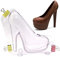Moule à chocolat 3D en forme de chaussure à talons hauts 19,1 x 17,8 x 6,9 cm avec 3 clips pour décoration de gâteaux, desserts, fondants, bricolage, pâtisserie