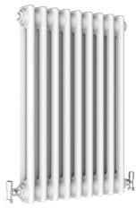 Traditional 2 Column Central Heating Radiator Horizontal Rads Cast Iron Style White 600x425mm