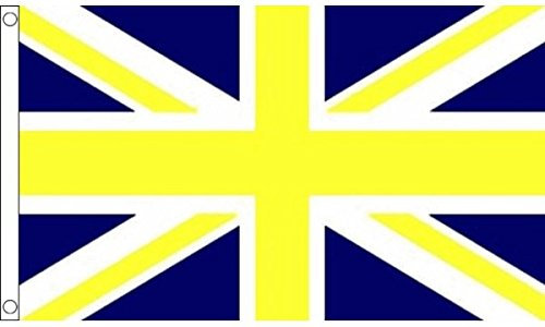 AZ FLAG Bandiera Regno Unito Blu E Giallo 90x60cm - Bandiera Britannica AZZURA E Gialla 60 x 90 cm