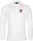 Old School Football England Retro Rugby-Shirt, langärmelig, Weiß