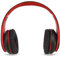 Casque sans Fil, Casque Antibruit Stéréo avec Micro, Casque Bluetooth Pliable pour Téléphone Portable, Casque PC pour Jeu(Noir avec Rouge)