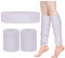 ONUPGO Beinlinge Set Damen 80er Neon Strick Beinlinge Stirnband Armbänder 1980er Jahre Workout Kostüme Zubehör für Frauen (White)