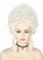 Topcosplay Beehive-Perücke Damen Bienenstock Perücke Vintage Perücke Baroque Barock Perücke blond Locken Perücke (Blond)
