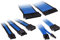 KOLINK Sechs Kabelverlängerungssätze Sleeved Cable Kit - Enthält 24-polige 4+4 polige 8 polige und 6+2-polige Pc Kabel - Pcie Kabel Funktioniert mit PCIe 5.0 (Blau)