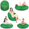 PATCH HOME Sitzsack 2 in 1 Sitzkissen Bodenkissen für Erwachsene & Kinder - Gaming mit Füllung Kissen Sessel BeanBag (Grün, Ø 155cm)