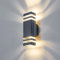CELAVY LED Wandleuchte Wandlampe aussen - IP65 Außenlampe Aussenlampe Wand, GU10 Up Down Außenleuchte Außenwandleuchte 3000K, Aussenleuchte Außenbeleuchtung Hauswand Terrasse Haus, Grau