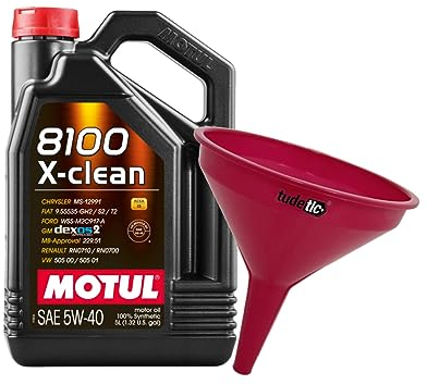 - Kit Aceite de Motor + Embudo 8100 X-Clean C3 5W40 5L KT-24