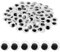 100 Stück 20mm Wackelaugen Selbstklebend Runde Schwarz Weiß, Basteln Wackelaugen, Kunststoff Bastelaugen Augen, Kulleraugen Selbstklebend Aufkleber Für DIY Scrapbooking Handwerk Puppe Zubehör