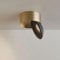 s.luce Santa Neo LED-Deckenstrahler schwenkbar dimmbar Deckenlampe Deckenleuchte, Farbe:Gold/Schwarz, Lichtfarbe:Extra Warmweiß (2700K)
