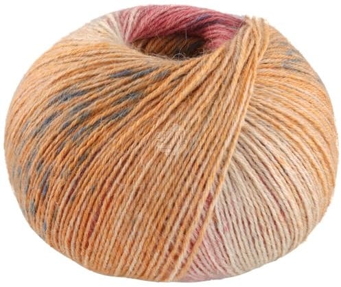 LANA GROSSA Meilenweit 100 Alpaca | Kuschelweiches Alpaka-Sockengarn, im Wollprogramm bis 30°C | Handstrickgarn aus 70% Alpaka & 30% Polyamid | 100g Wolle zum Stricken & Häkeln | 420m Garn FB2208