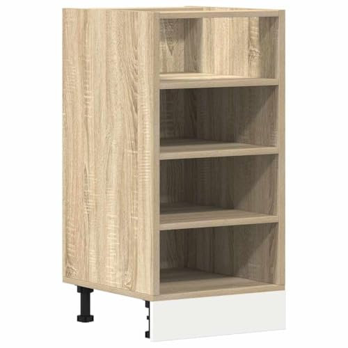 vidaXL Armoire Basse chêne Sonoma 40x44,5x81,5 cm Bois d’ingénierie, Armoire de Cuisine, Meuble de Cuisine, Meuble de Cuisine autoportant