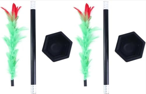 Pchnfei Zaubertricks zum Aufkleben auf Rose, Zauberstab zum Blühen Einfache Zaubertricks, lustiges Spielzeug, Show Performance Requisite für Erwachsene, Teenager, Magierzubehör, Zaubersets und Zubehör