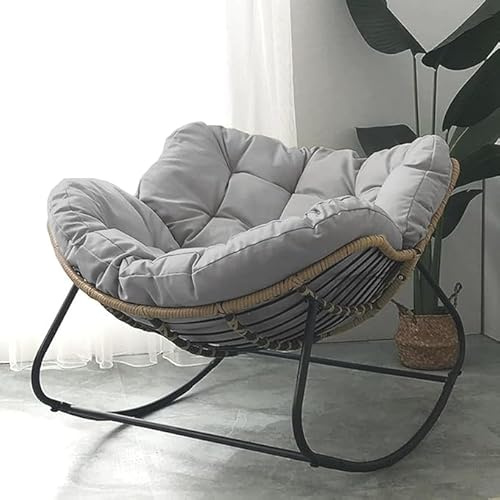 Bequemer Liegestuhl für drinnen und draußen, gepolstertes Kissen für Wohnzimmer, Terrasse, Garten, Veranda, verstellbare Entspannungsmöbel für ultimativen Komfort