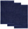 möve Superwuschel Gästetuch 30 x 50 cm aus 100% Baumwolle, deep sea 3er Set