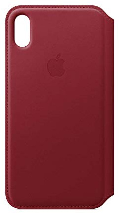 Apple Custodia folio in pelle (per iPhone XS Max) - Rosso