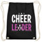 Für jeden Cheerleader Fan - Baumwoll Gymsac -37cm-46cm-Schwarz