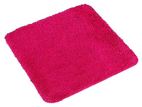 PANA® WC Vorleger (45x45 cm) • Rutschhemmend, weich, extrem saugfähig, flusenarm • Fuchsia