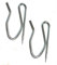 2 x 50 Pinch Pleat Curtain Hooks - Fabric Heading Tape