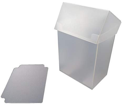 Arkero-G® 80+ Deck Box - Transparent/Clear - für über 100 Karten Sammelkarten Case inkl. Kartentrenner