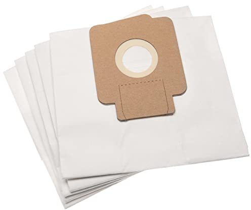 vhbw 5x Sacs compatible avec Hoover TFS 5203P011, TFS 5204 011, TFS5165 011, TFS5203 021 aspirateur - papier, 16,5cm x 18cm, beige