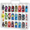 FULLCASE Double Sided Toy Storage Organizer Case Age 6+ for Hot Wheels Car, for Matchbox Cars, Mini Toys, Small Dolls. Carrying Box Container Carrier with 48 Compartments. (Box Only)