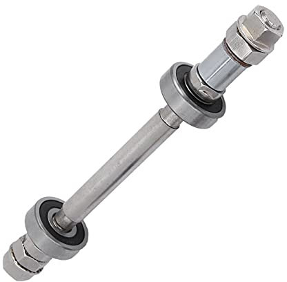 Fahrrad Radnabenachse, Metall Fahrrad Radnabenachse Fahrradzubehör Fahrrad Radnabenachse Vorderrad Hinten Vollwellenhebel für Fahrrad((Rear) axle +6000 bearing)