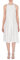 Armani Exchange Damen All Over Jaquard Logo, Waist Belt Kleid, Weiß, 10