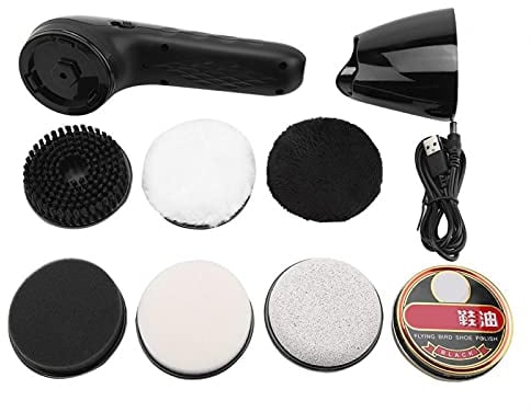 Shoe Polisher USB Rechargeable Electric Shoe Brush Handheld Multifunctional Leather Shoes Polisher Home Leather Care Device