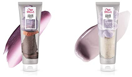 Wella Professionals Color Fresh Mask Lilac Frost – Haarkur zum Beleben und Verändern der Haarfarbe – 150 ml & Color Fresh Mask Pearl Blonde – Haarkur zum Beleben und Verändern der Haarfarbe – 150 ml