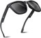 ANYLUV Polarisierte Sonnenbrille Herren Damen für Männer Frauen, Herren Quadratische Sonnenbrille Klassische Farbtöne mit UV-Schutz Kartonfaserrahmen zum Fahren (Matt schwarz/grau)