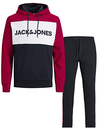 JACK & JONES JJELOGO BLOCKING SWEAT HOOD SET MP NOOS