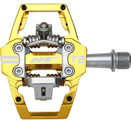 HT Components T2 Clipless Pedale Gold, One Size