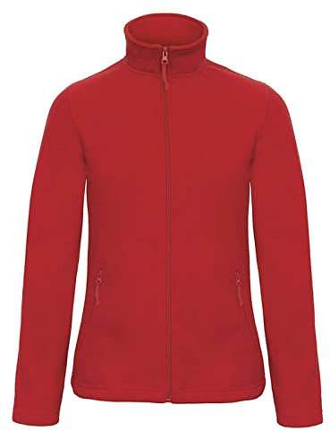 Niscioma Felpa Zip Intera Donna - Maglia Tuta Felpata Invernale Maglie Senza Cappuccio Tinta Unita, Felpe da Lavoro Micropile Poliestere, Modello Basic Lady