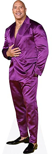 Dwayne 'The Rock' Johnson (Purple Suit) Pappaufsteller lebensgross