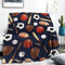 Sport Fußball Decke für Baby Jungen, Ball Thema Decke Decke für Kleinkind Jungen Geschenk, 102 x 127 cm Fußball Baseball Kuscheldecke für Jungen, Weiche Flanell Decke für Jungen Geburtstag Geschenk