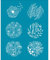 OLYCRAFT 10x12.7 cm Runde Blumen Ton Schablonen Blumenblatt Siebdruck Für Polymer Ton Löwenzahn Rose Siebdruck Schablonen Mesh Transfer Schablonen Für Polymer Ton Schmuckherstellung