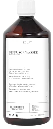ÉCLAT Aroma Destilliertes Wasser - Reines, demineralisiertes Wasser für Diffusoren und mehr - 1 Liter